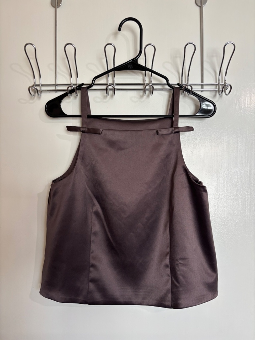 Gap Satin Square Neck Front Blouse Top Small Tall NWOT Romantic Going Out Top